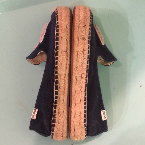 Soludos Navy Llama Shoes Size 7 - Picture 3 of 3